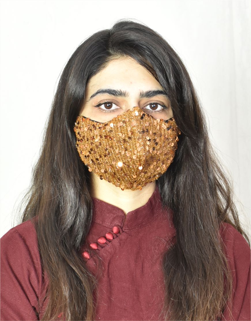 Sequin Fancy Dust Mask / Wedding Mask / Party Mask / Fashion Mask / Covid Mask