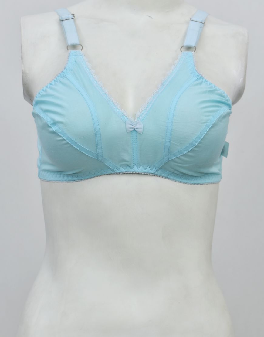 Woven Summer Fabric Bra (Non-Padded, Non Wired)