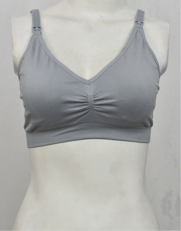 Soft Stretchy Feeding Bra with Removable Pads