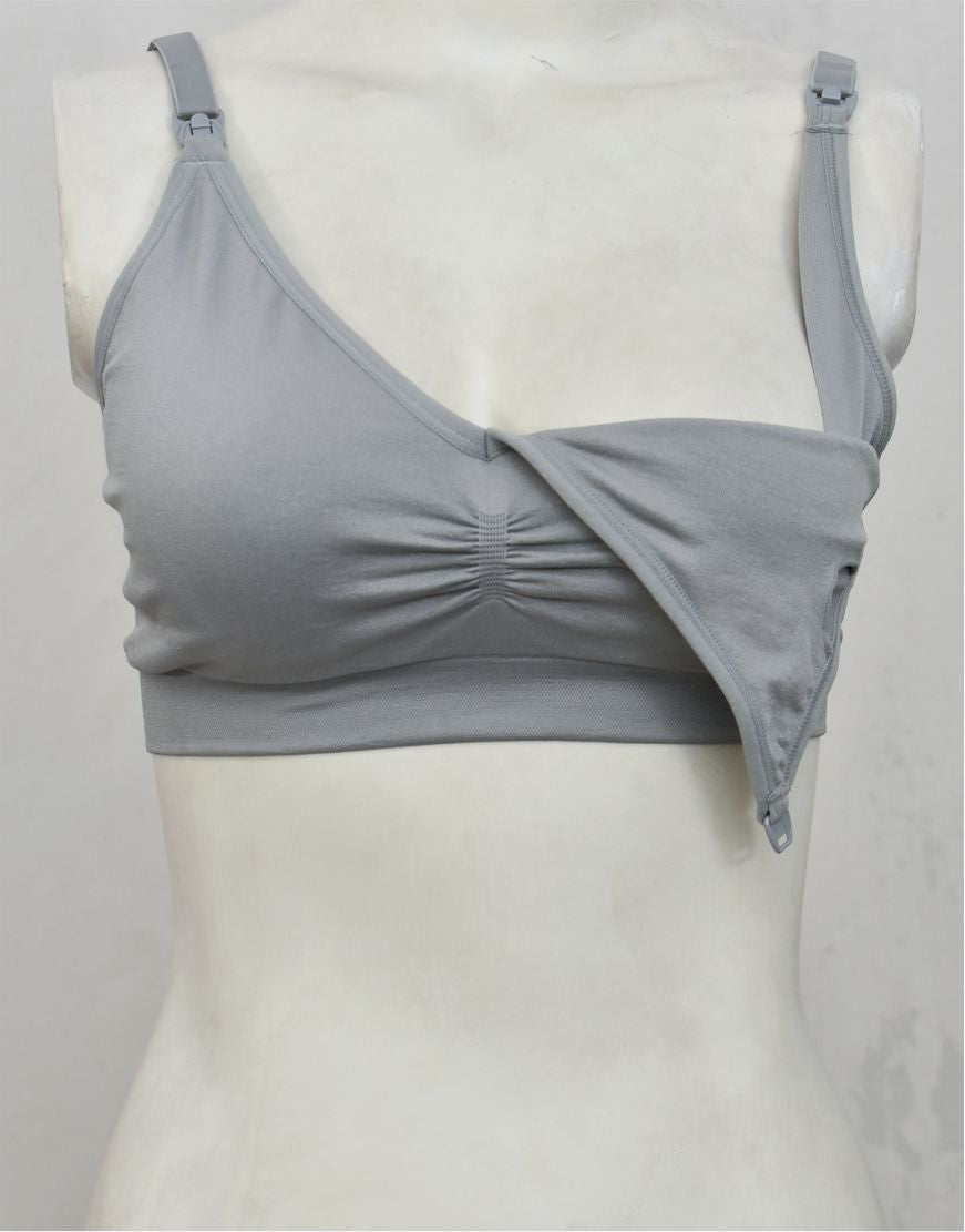 Soft Stretchy Feeding Bra with Removable Pads