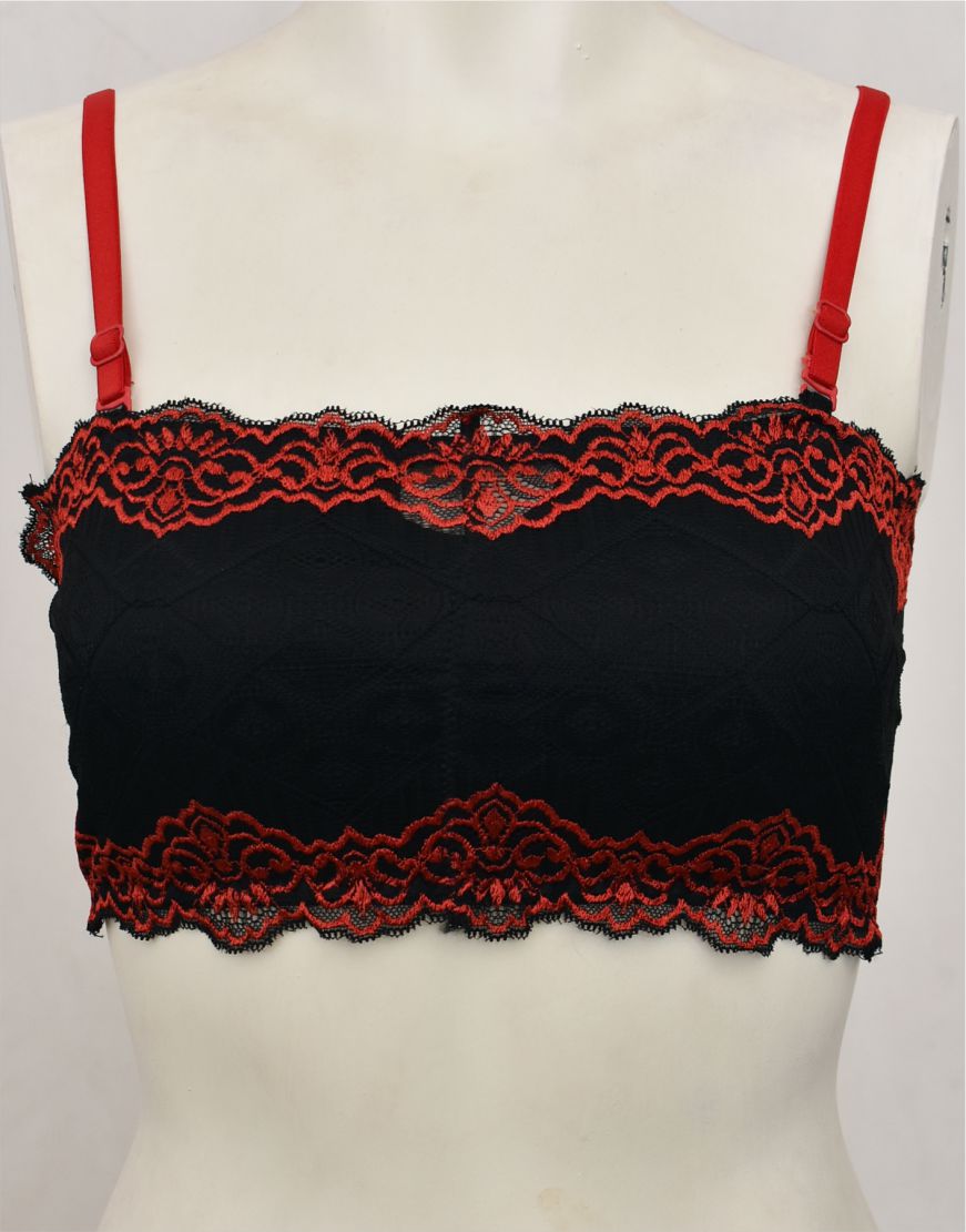 Tube Top Bra with Removable Straps and Pads