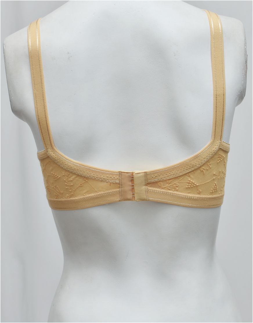 Premium Quality Summer Cotton Woven Embroidered Luxus C-Cup Bra