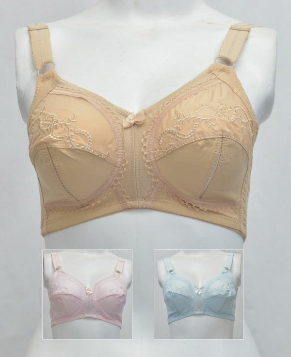 Citin Woven Cotton Bra with Cup Slit