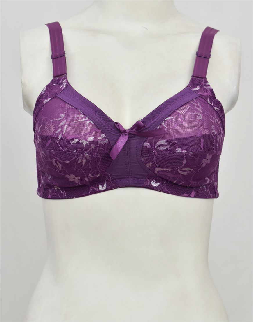 Fancy Net Bra with Soft Cup Lining –