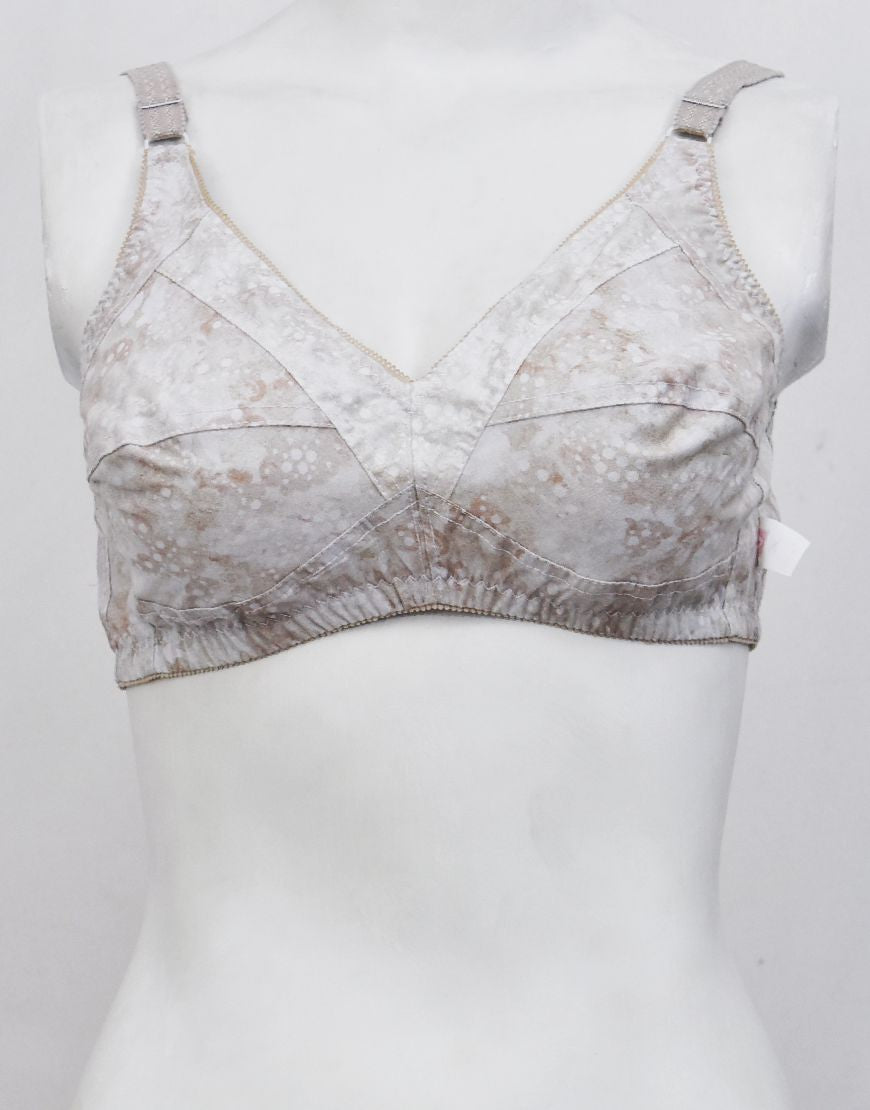 Pack of 3 Printed Cotton Woven Fabric Bras FN143 (Non-Padded, Non Wired)