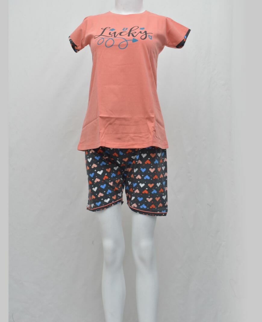 3 pcs Lucky Capri Set (Tshirt, Capri, & Shorts)