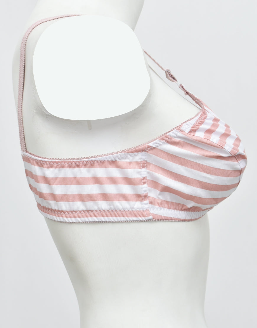 Pack of 3 Printed Cotton Woven Fabric Bras FN135 (Non-Padded, Non Wired)