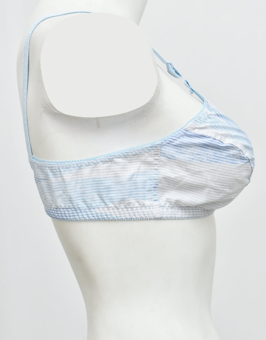 Pack of 3 Printed Cotton Woven Fabric Bras FN136 (Non-Padded, Non Wired)