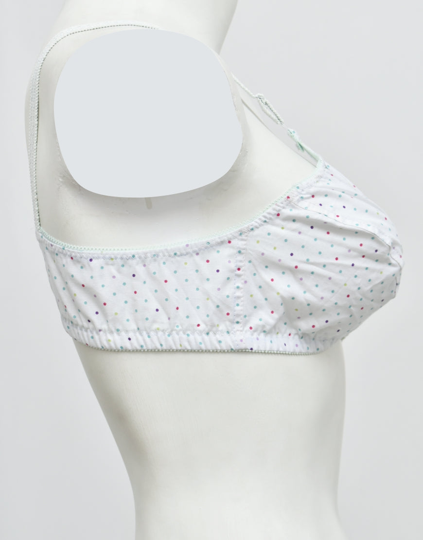 Pack of 3 Printed Cotton Woven Fabric Bras FN105 (Non-Padded, Non Wired)