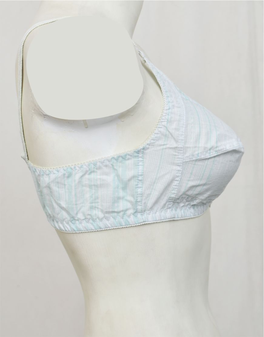 Pack of 3 Printed Cotton Woven Fabric Bras FN143 (Non-Padded, Non Wired)
