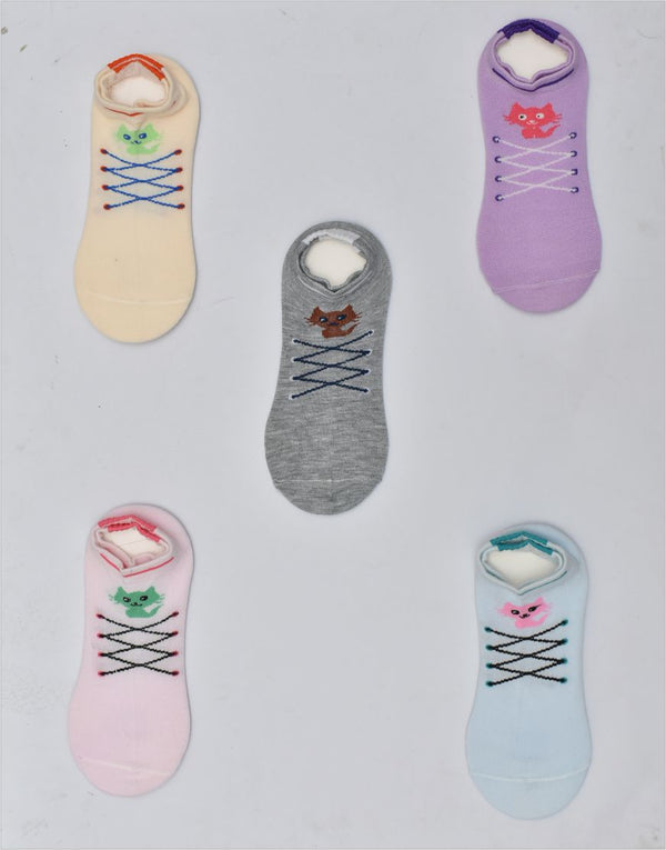Cute Cat Print Ankle Socks