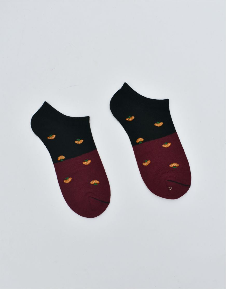 Mushroom Print Ankle Socks