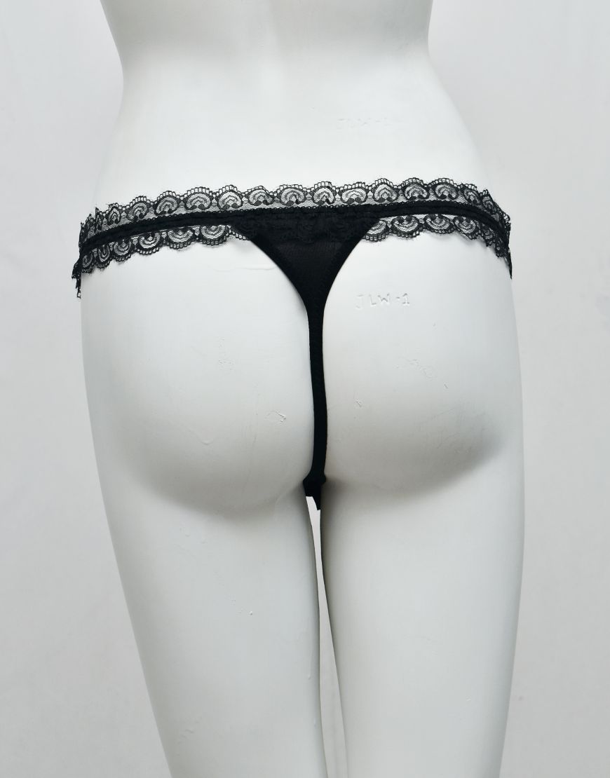 T-Back Lace Pearl Thong G-String Panty