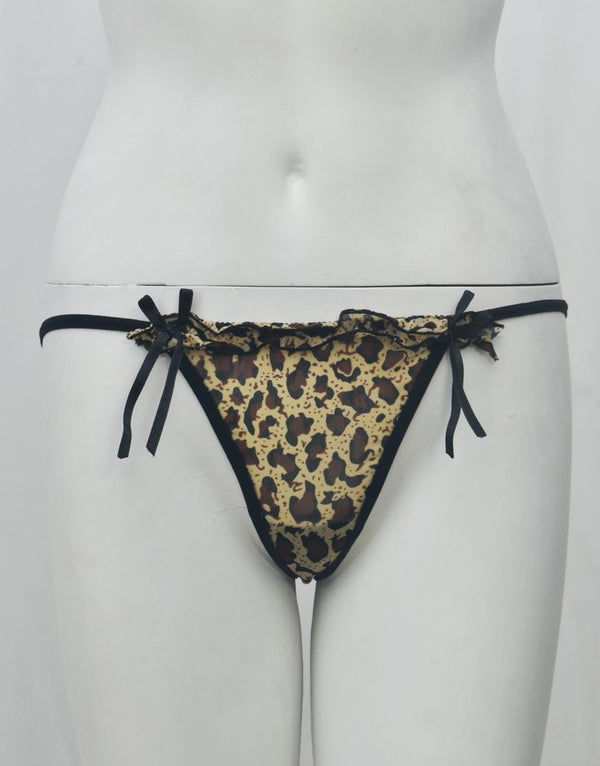 Cheetah Print Thong G-String Panty